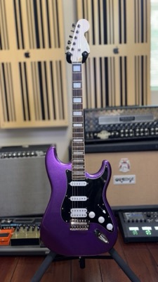 Purple Stratocaster-Style Guitar