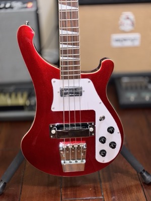 Rickenbacker Bass Replica (Red) (Angle 2)