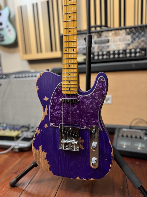 Fender Telecaster (Purple Relic) (Angle 2)